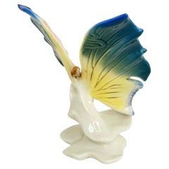 Rare Butterfly Porcelain China Figure by Ens Antique German 1920s