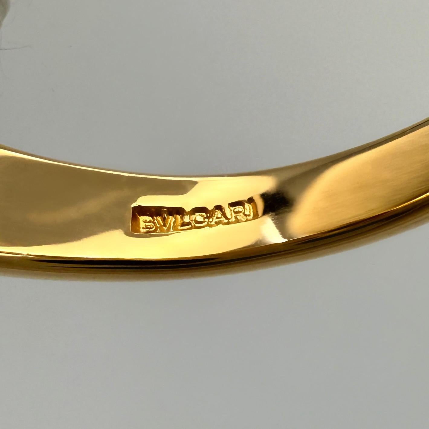 Rare Bvlgari Citrine Oval Cut 18k Yellow Gold Signet Style Bezel Rubover Ring For Sale 2