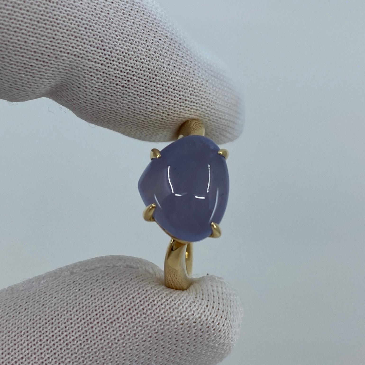 Rare Bvlgari Mediterranean Eden Chalcedony Pear Cabochon 18k Yellow Gold Ring 2