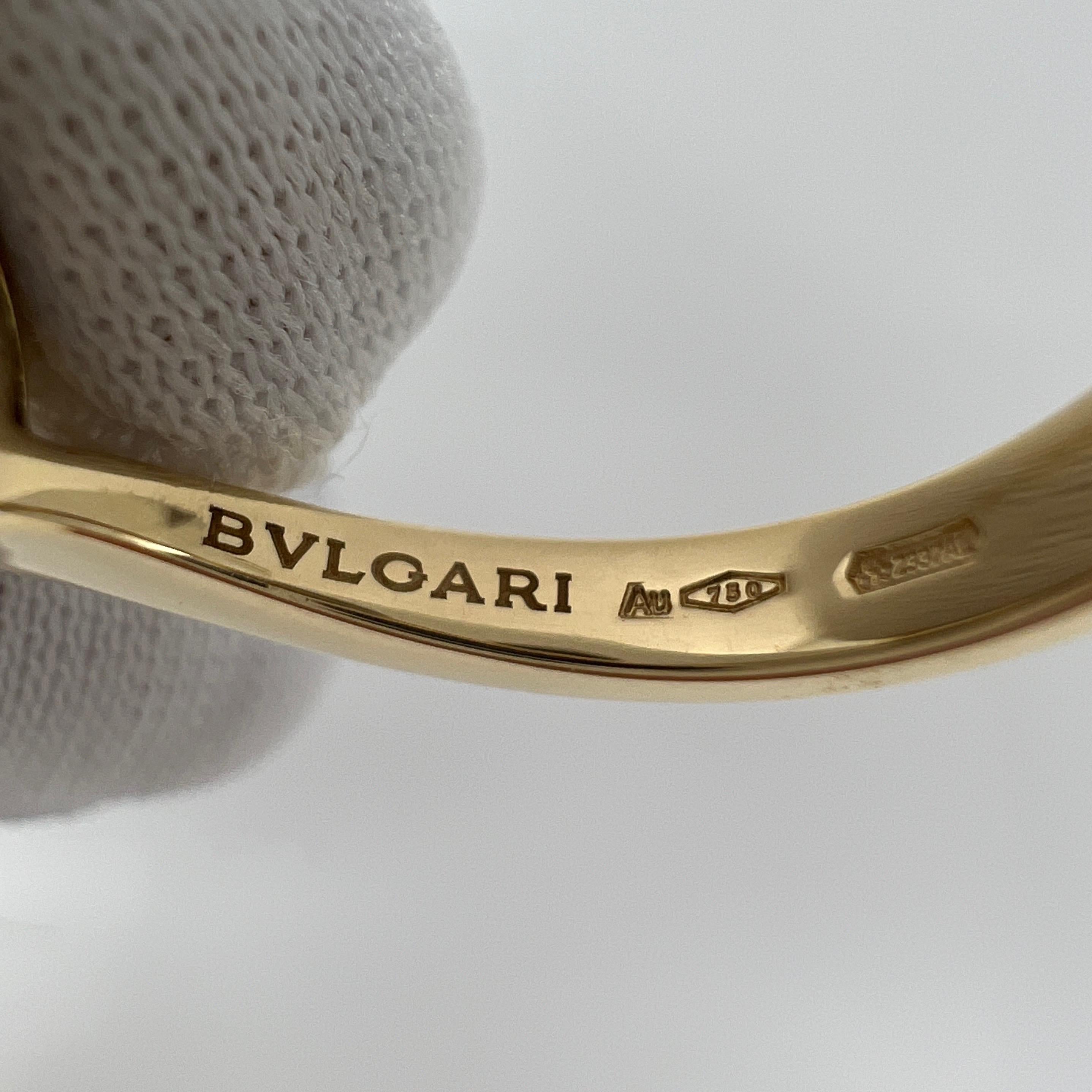 Seltener Bvlgari Mediterranean Eden Chalcedon Birnen-Cabochon 18k Gelbgold Ring 3