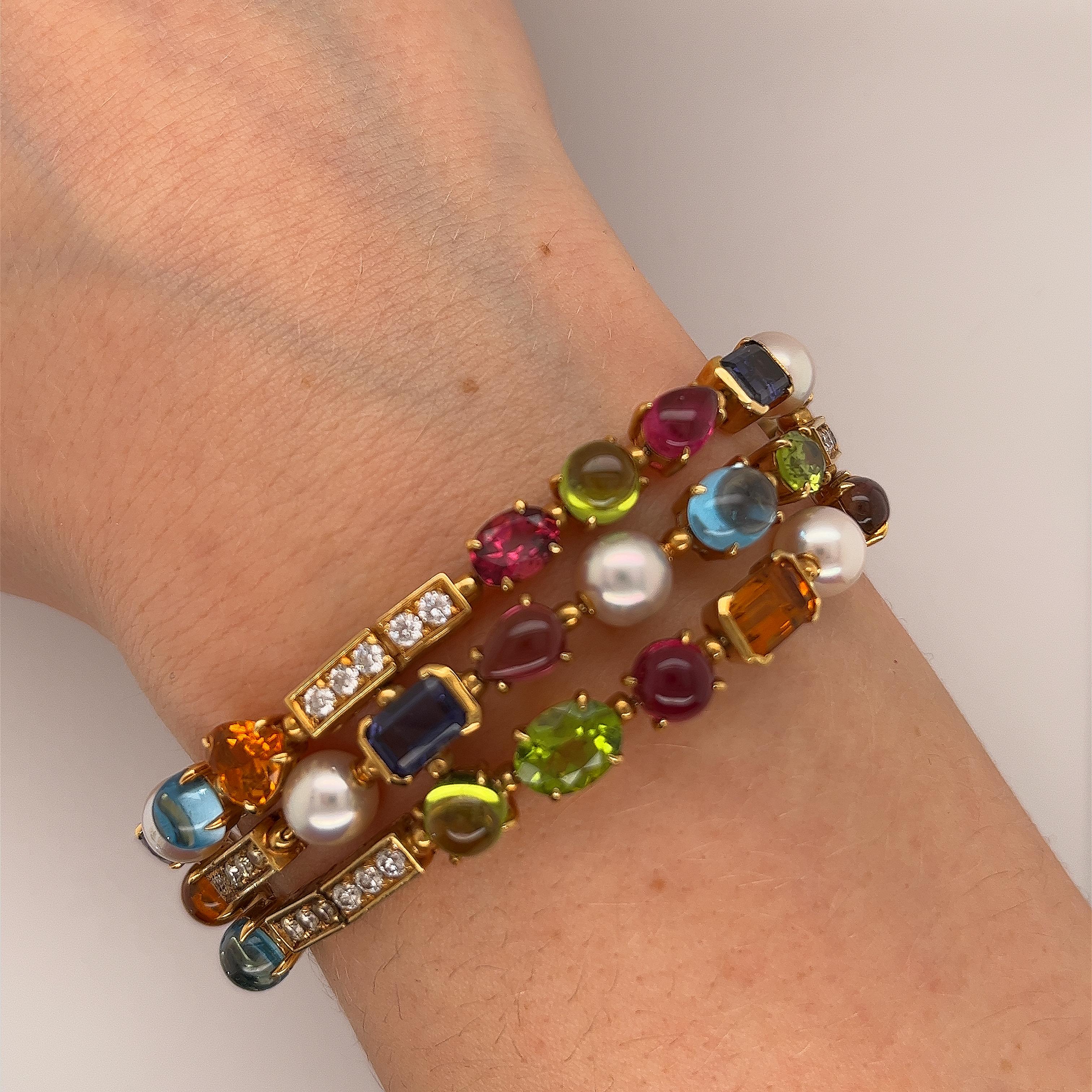 Seltenes Bvlgari Edelsteinarmband 'Allegra' mit Edelsteinen 2
