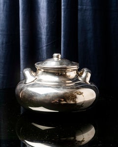 Rare Bvlgari Sculptural Sterling Silver Tureen, Italy, 1970s