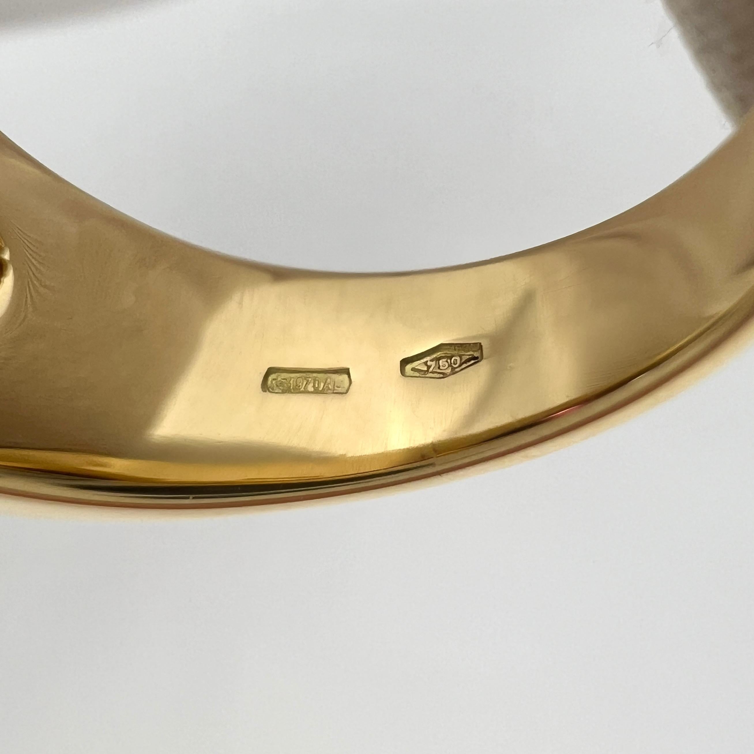 Raro Anillo Bvlgari Tronchetto Oro Amarillo 18k Rubelita Turmalina Rosa con Caja en venta 2