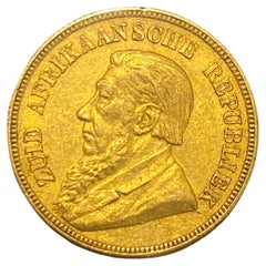 Seltener südafrikanischer 22 Karat Gold Teppich "One Shaft" aus dem Jahr 1892, extra fein.