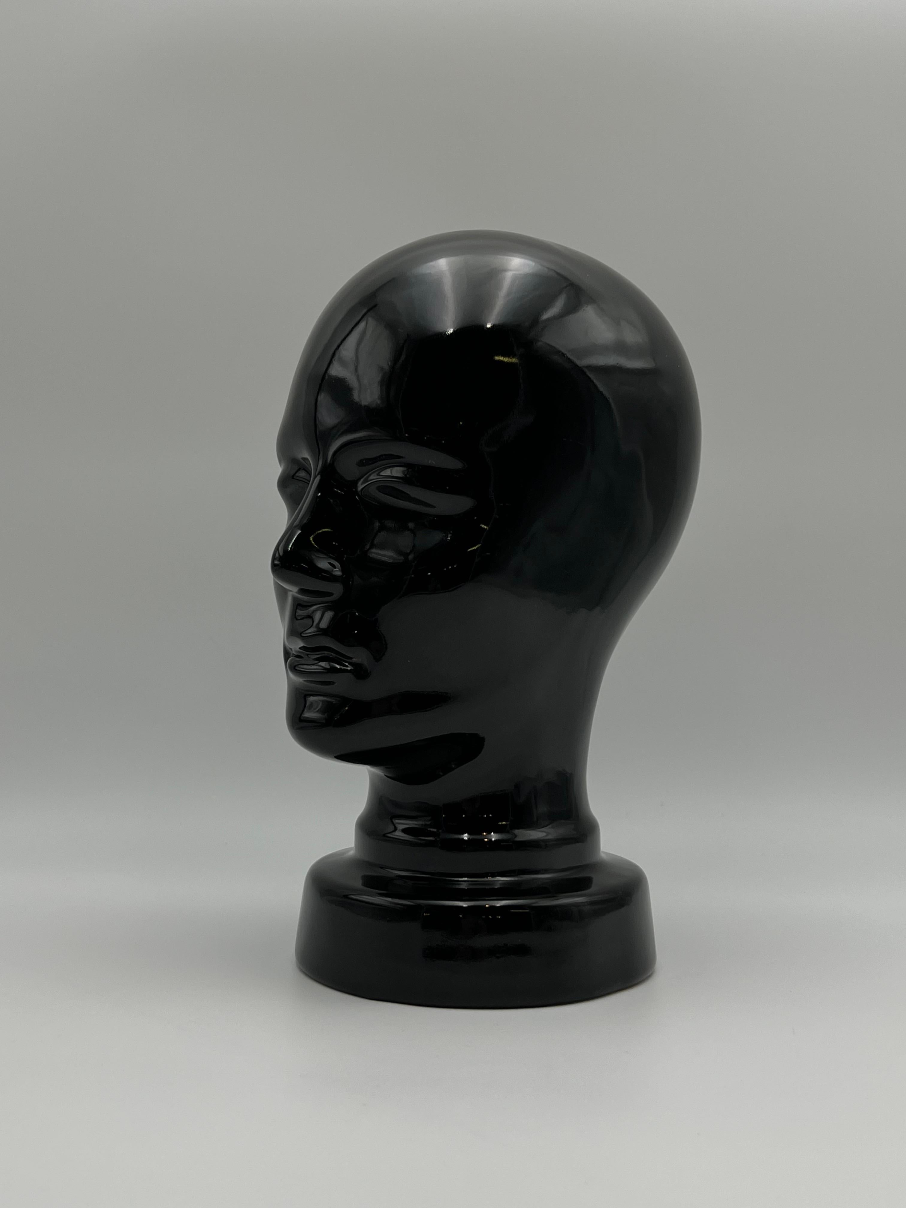 Mid-Century Modern Rare c.1970s West Germany Ceramic Head Sculpture, Mid-century Modern Design For Sale