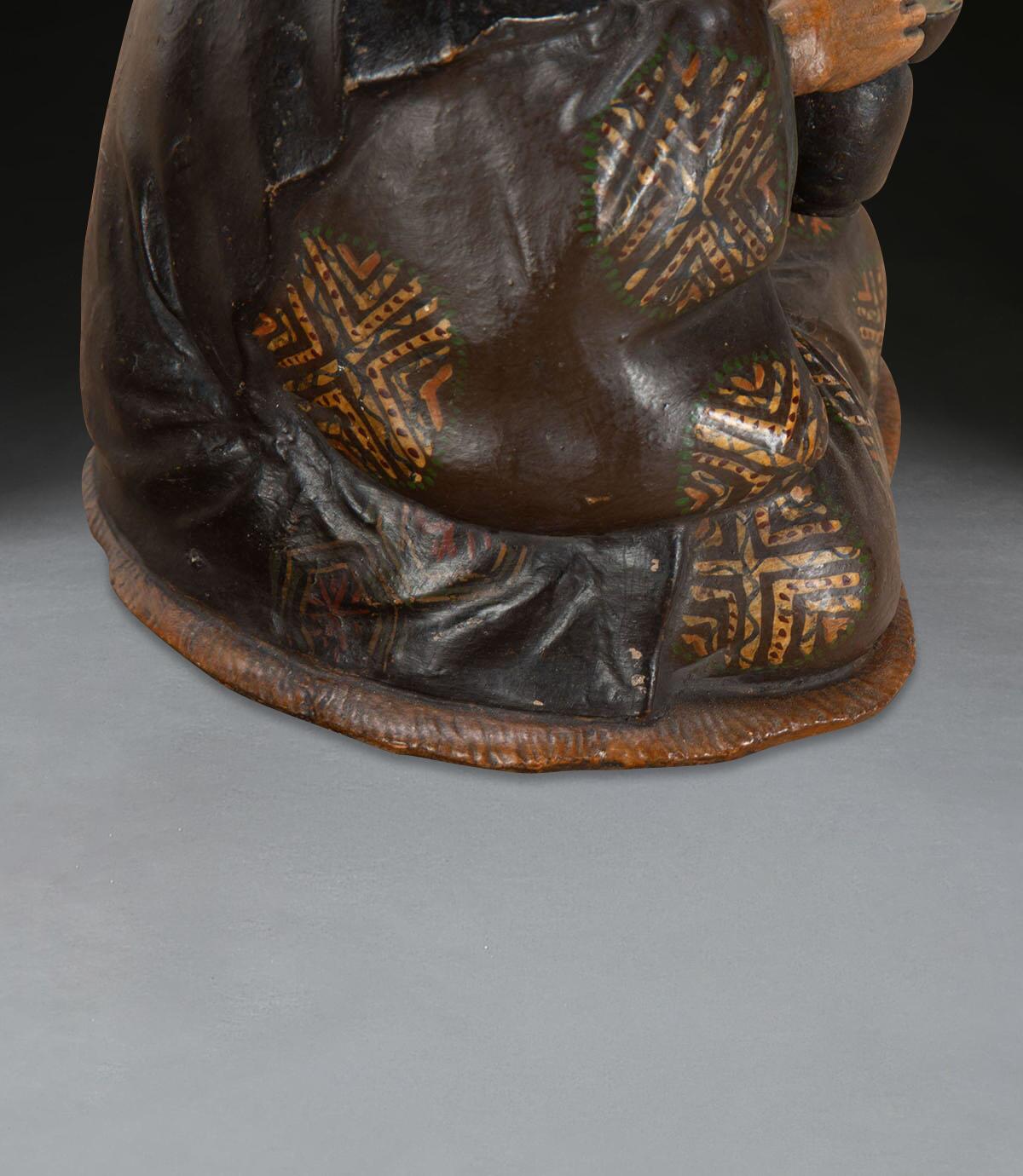 Rare C19th Pottery Nodding Figure For Sale 1