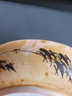 Rare Ca 1700 Early Kangxi Chinese Porcelain Black-Ground Dish Birds Flower