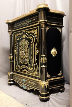Rare Cabinet Boulle Napoleon III by Susse Freres, France 19th Century