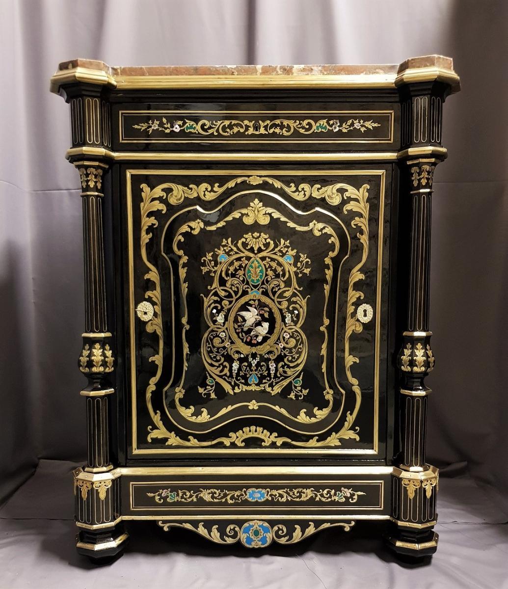 Rare Cabinet Boulle Napoleon III by Susse Freres, France 19th Century 1