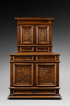 Rare Cabinet depicting the Four Elements