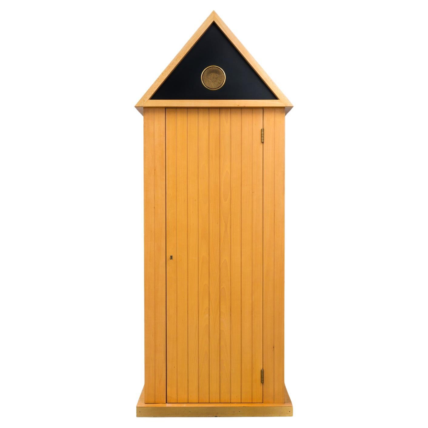 Rare Cabinet 'Isola d'Elba' by Aldo Rossi, Bruno Longoni Cantú, Solid Wood, 1980