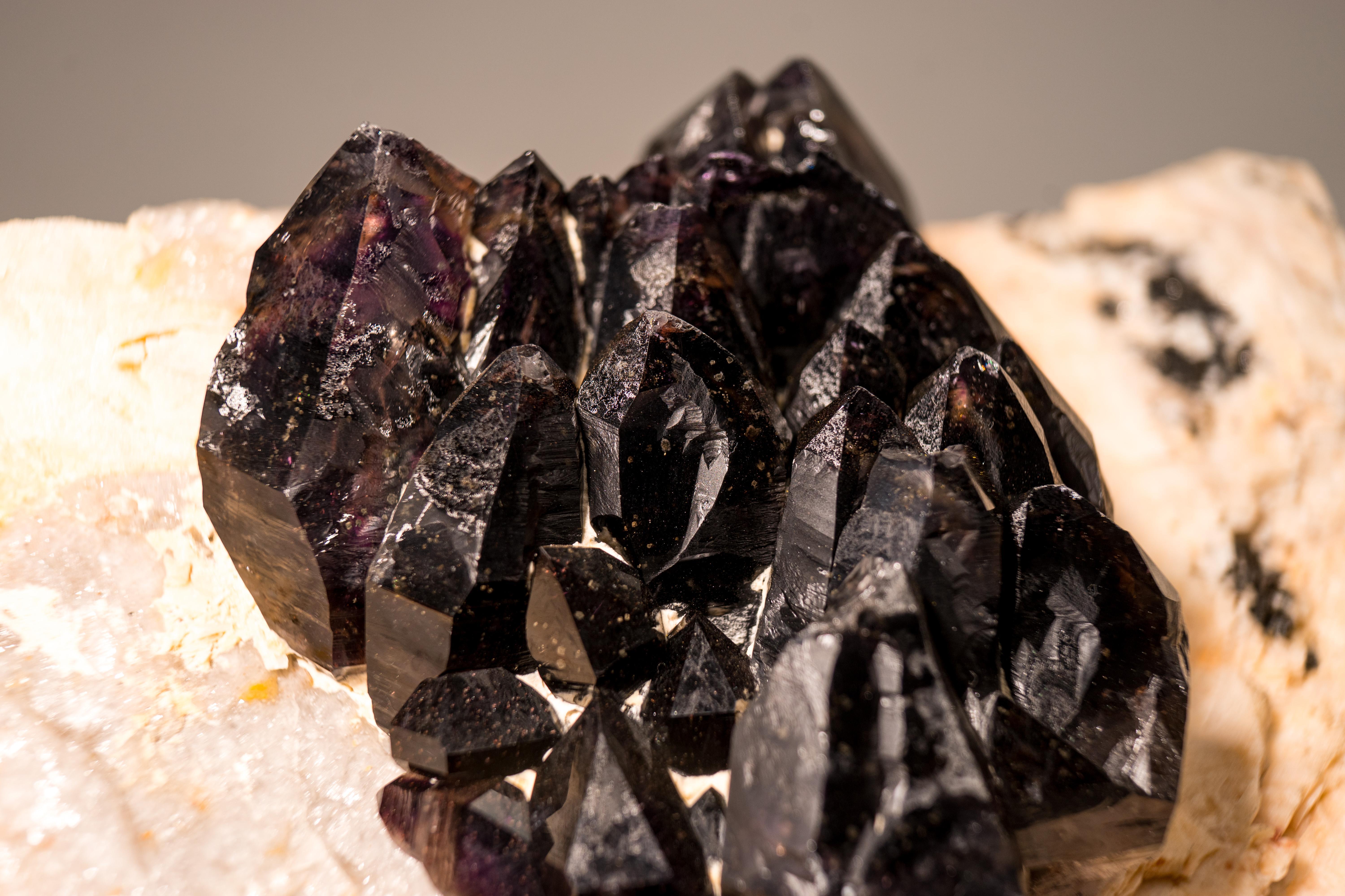 Rare Cacoxenite Amethyst Elestial Cluster For Sale 1