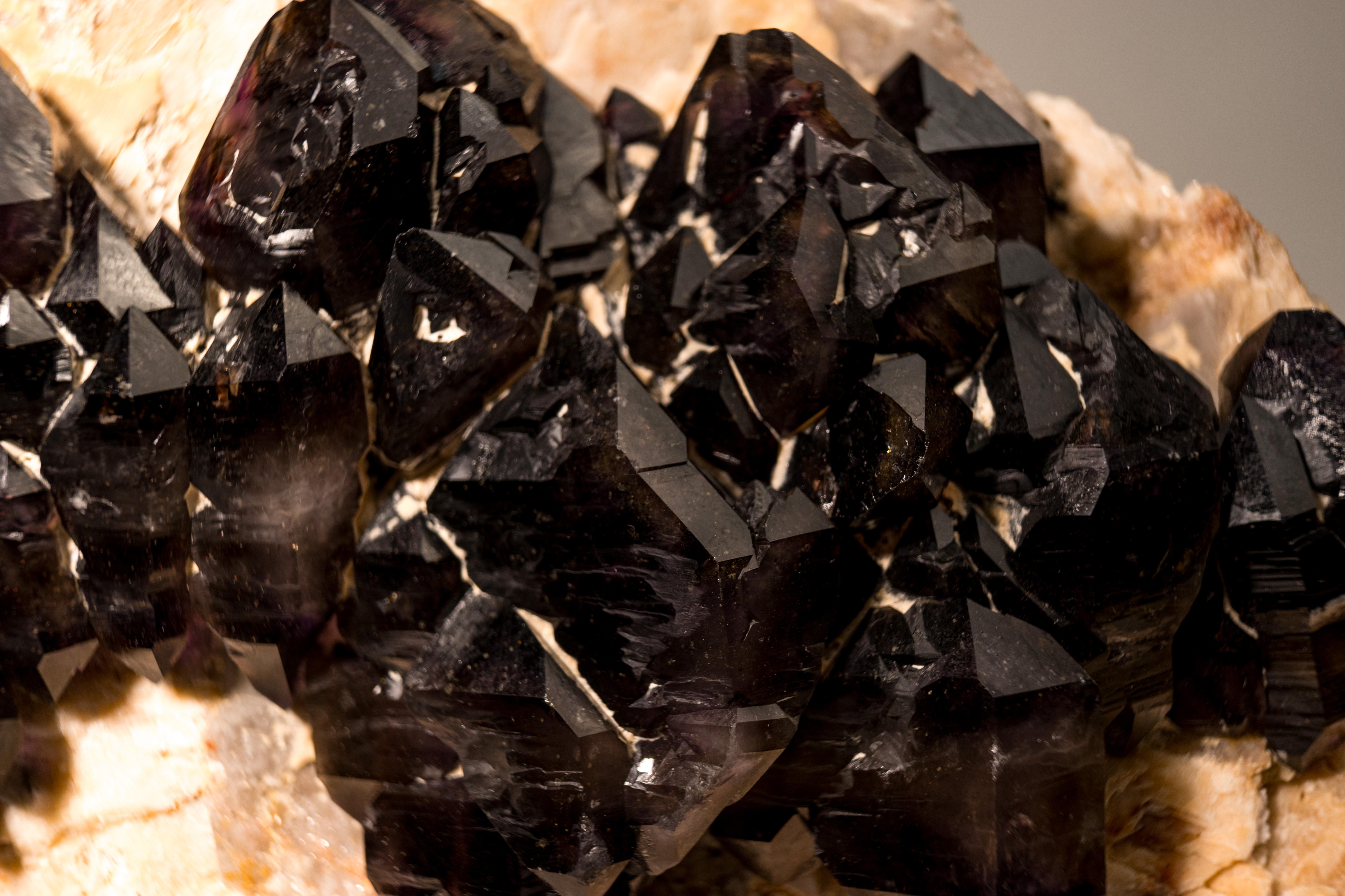 Crystal Rare Cacoxenite (Seven Stone) Amethyst Elestial Cluster For Sale