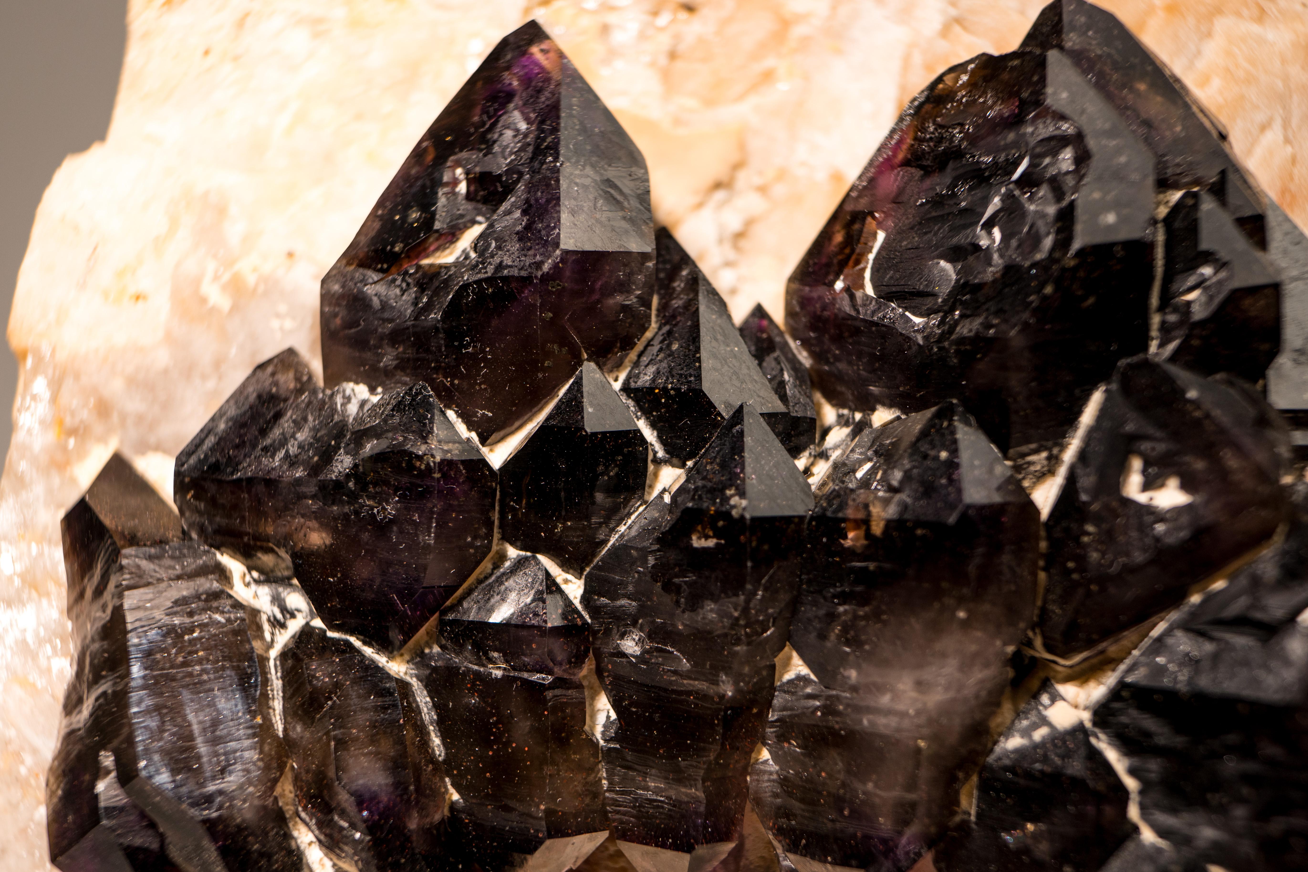 Rare Cacoxenite (Seven Stone) Amethyst Elestial Cluster For Sale 1