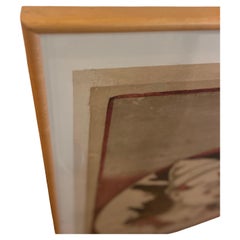 Rare Calhoun Print Poster Hartford Circus in Town Framed 1900's