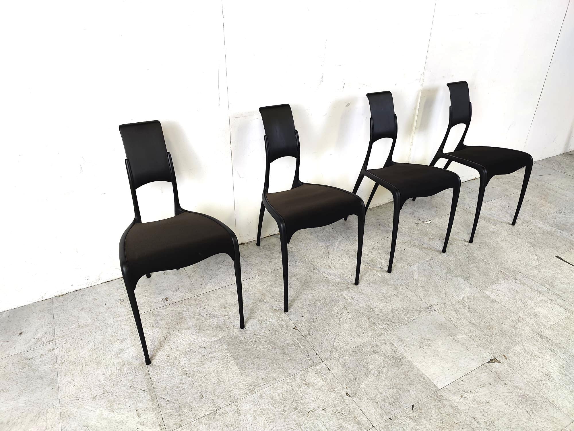 Rare carbon fibre C06 chairs by Pol Quadens, 1990s In Good Condition For Sale In HEVERLEE, BE