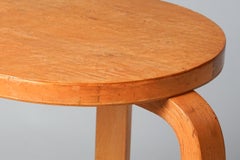 Rare Carelian Birch Stool by Alvar Aalto, 1930/1940s