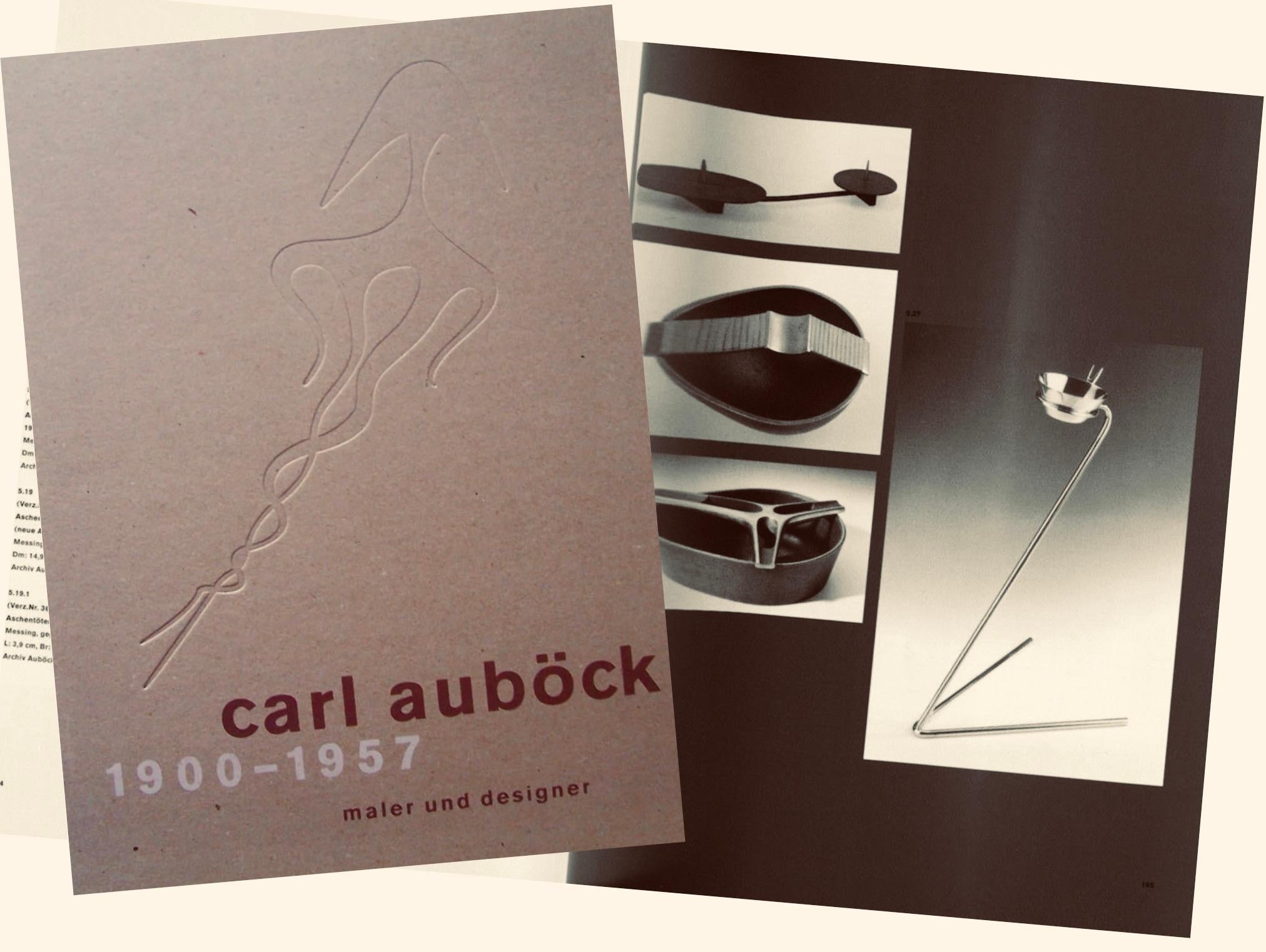 Polished Rare Carl Auböck Brass Standing Floor Ashtray, Austria, 1950s