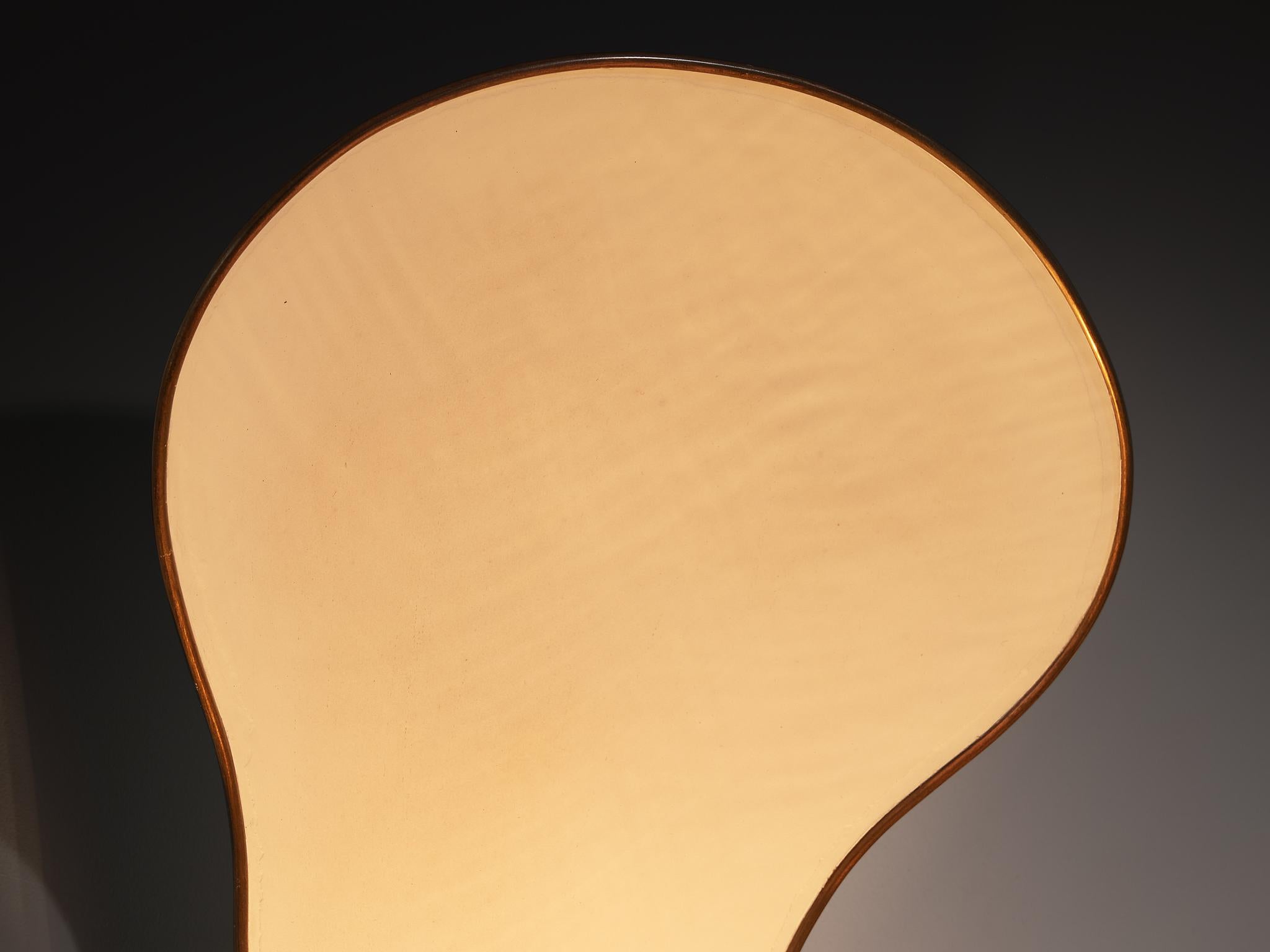 Rara coppia di applique Carl-Axel Acking '5029' con paralumi organici in ottone in vendita 3