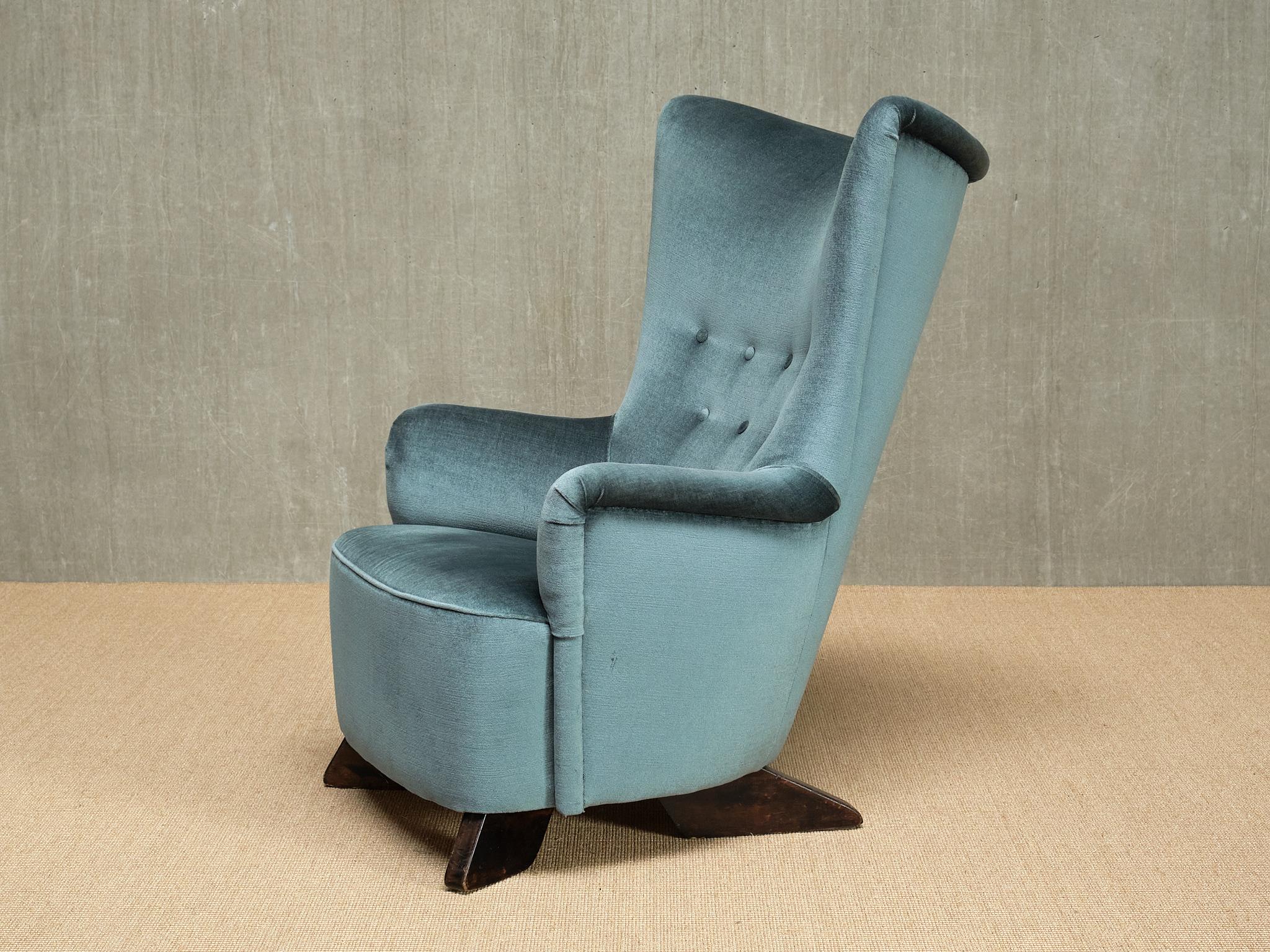 Rare Carl Gustaf Hiort af Ornäs Armchair, Hiort Tuote Puunveisto, Finland, 1940s For Sale 5