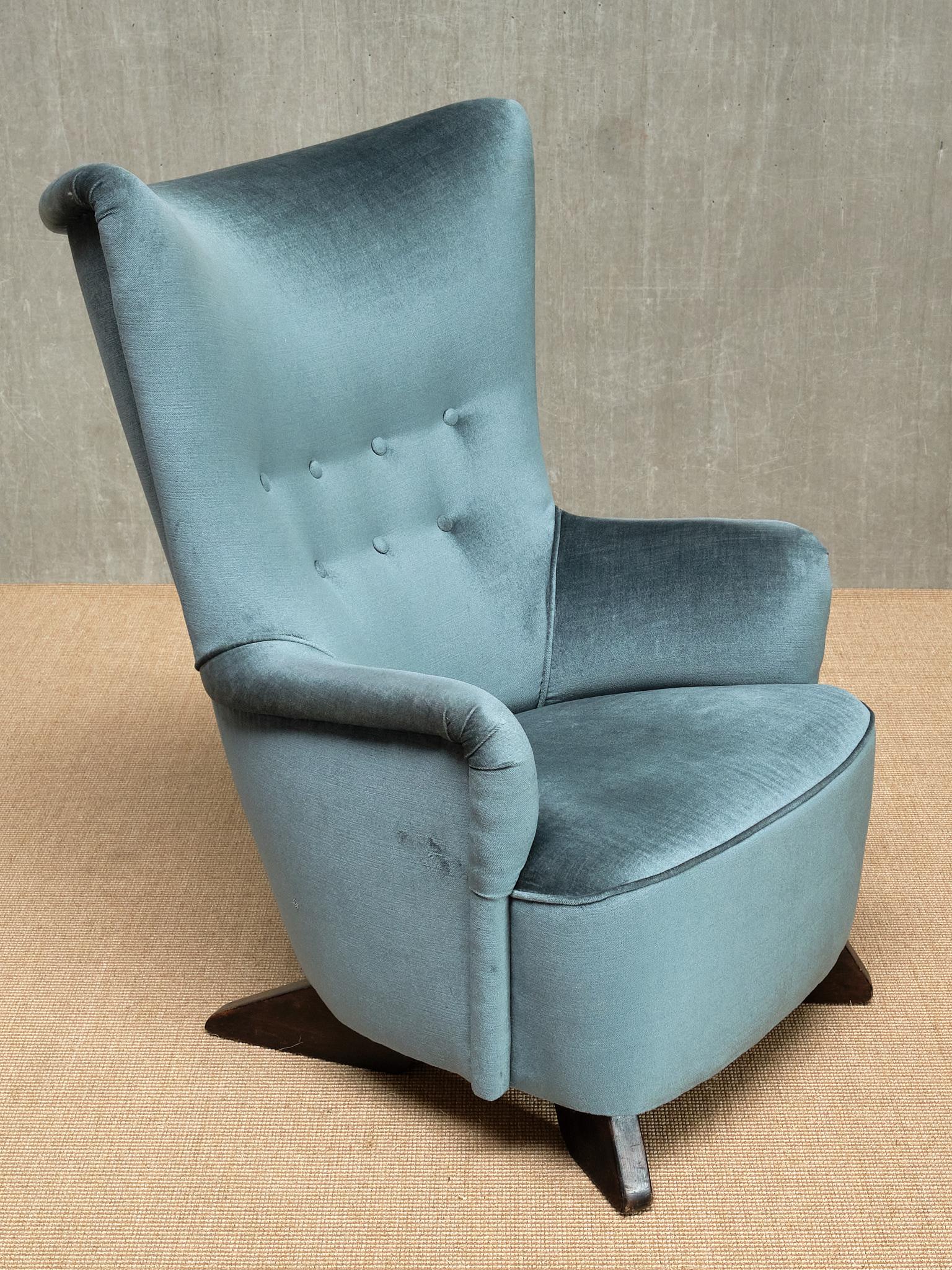 Rare Carl Gustaf Hiort af Ornäs Armchair, Hiort Tuote Puunveisto, Finland, 1940s In Good Condition For Sale In The Hague, NL