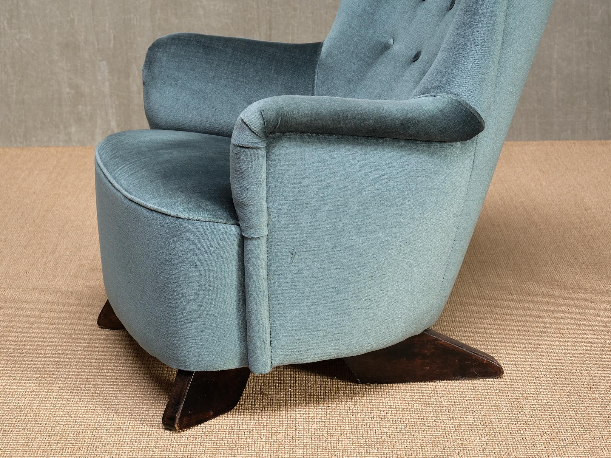 Rare Carl Gustaf Hiort af Ornäs Armchair, Hiort Tuote Puunveisto, Finland, 1940s For Sale 1