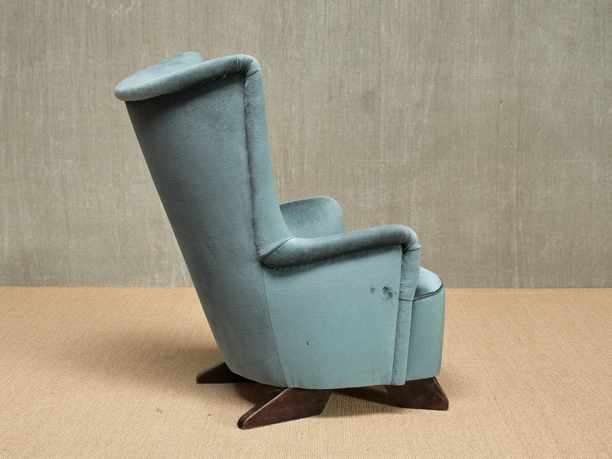 Rare Carl Gustaf Hiort af Ornäs Armchair, Hiort Tuote Puunveisto, Finland, 1940s For Sale 2