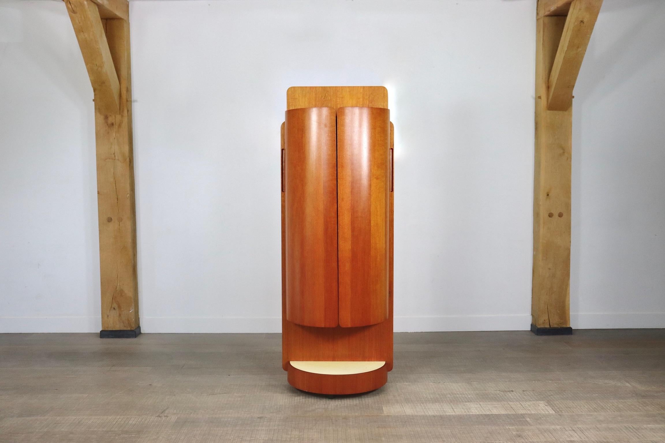 Rare Carlo de Carli Swivel coat rack vanity wardrobe for Fiarm, 1960s For Sale 3