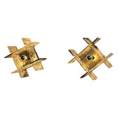 Rare applique Carlo Nason per Mazzega in vetro spesso di Murano, anni 
50 Italia