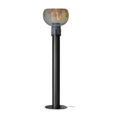 Seltene italienische Stehlampe aus Chromglas von Carlo Nason für Mazzega, Italien, 1960, G727
