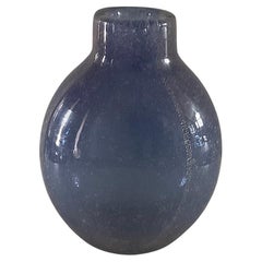 Rare Carlo Scarps for Venini Sommerso Bollicine Murano Art Glass Vase circa 1935