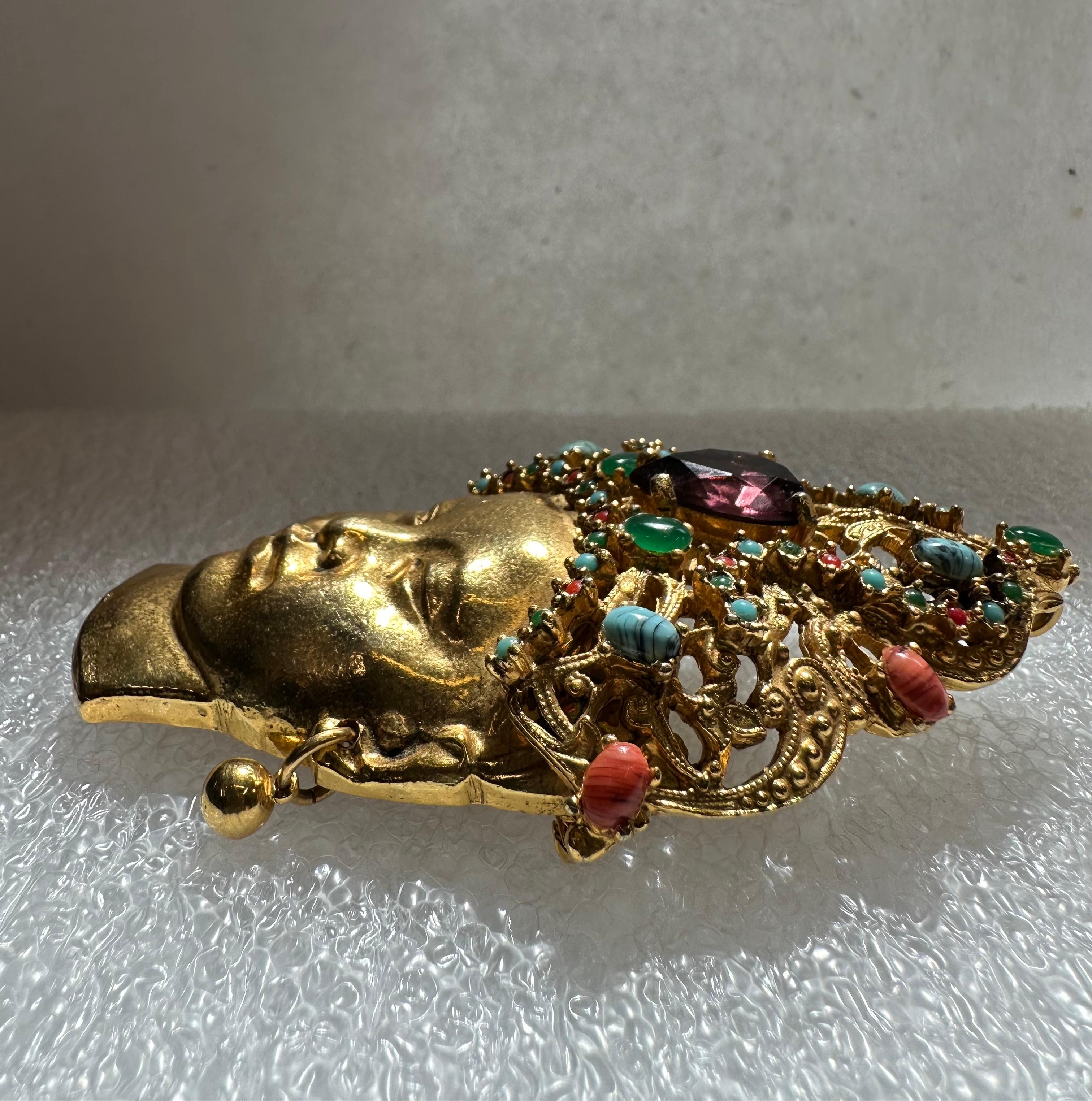 American Rare Carlyle Co., “Emile Monier” Brooch Pin For Sale