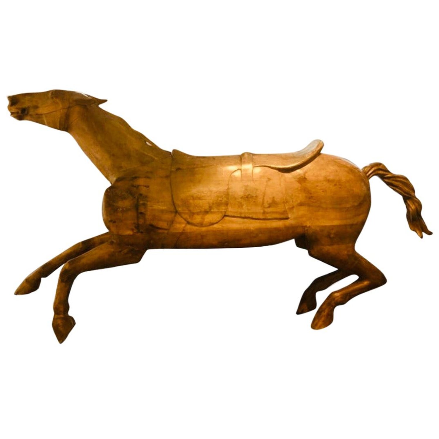 Rare Carousel Jumping Horse Illions Derby Racer by Marcus Charles Illions  For Sale at 1stDibs | illions carousel horse for sale, derby racer  carousel, marcus illions