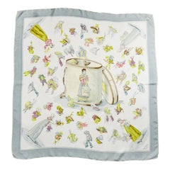 Rare Carré Hermès or Scarf "Paris Modistel" by Hugo Grygkar Circa 1956