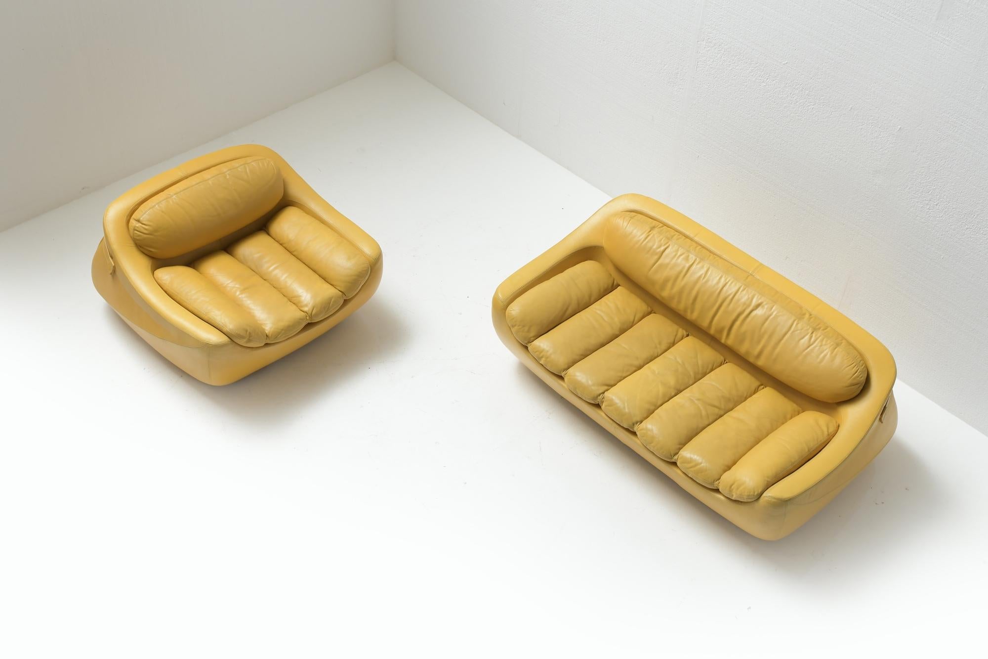 Seltene Carrera Lounge Chairs von Decursu De Pas D'urbino Lomazzi für BBB Bonancina im Zustand „Gut“ im Angebot in Buggenhout, Oost-Vlaanderen