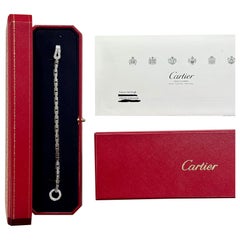 Rare bracelet Agrafe de Cartier serti de diamants en or blanc Rare bijoux de Cartier