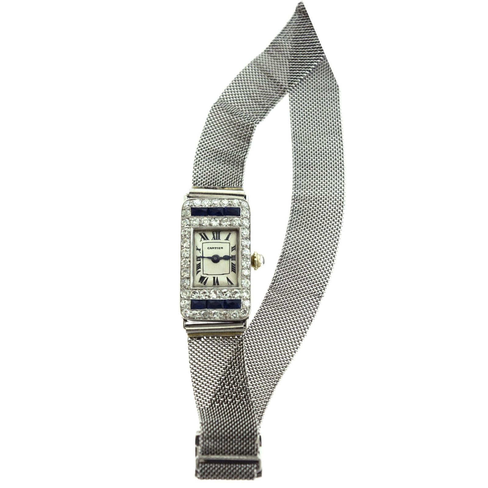 Brilliance Jewels, Miami
Questions? Call Us Anytime!
786,482,8100

Designer: Cartier

Style: Watch

Metal: Platinum

Metal Purity: 950

Stones: Round Diamonds, Sapphires​​​​​​​

Total Item Weight (grams): 16.4 (watch)

Watch Dimensions: 1.10 inches