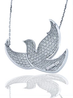 Rare Cartier Colombre De La Paix "Dove of Peace" 2001 Necklace