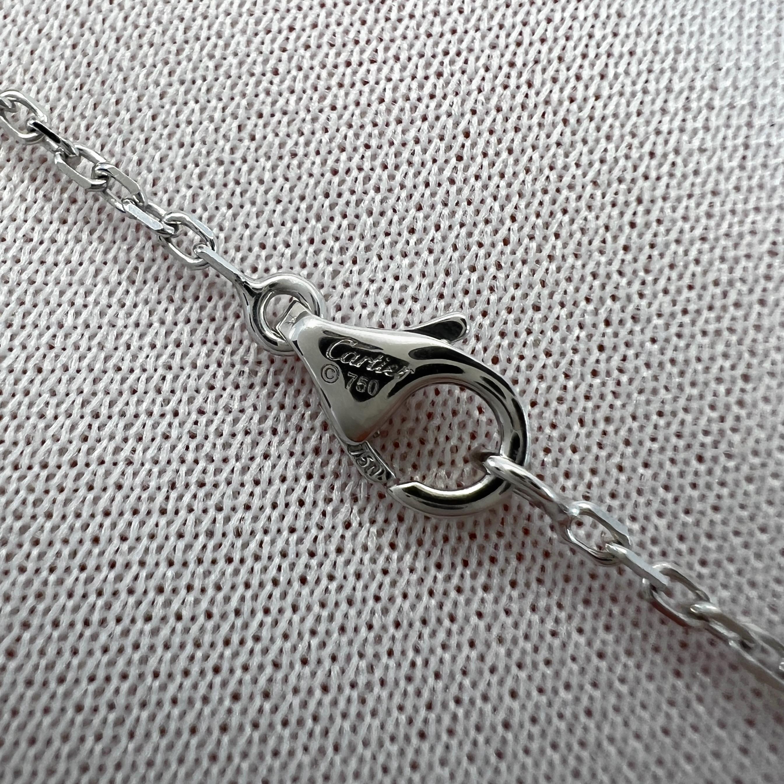 Rare Cartier Inde Mysterieuse Purple Amethyst Diamond 18k White Gold Necklace For Sale 1