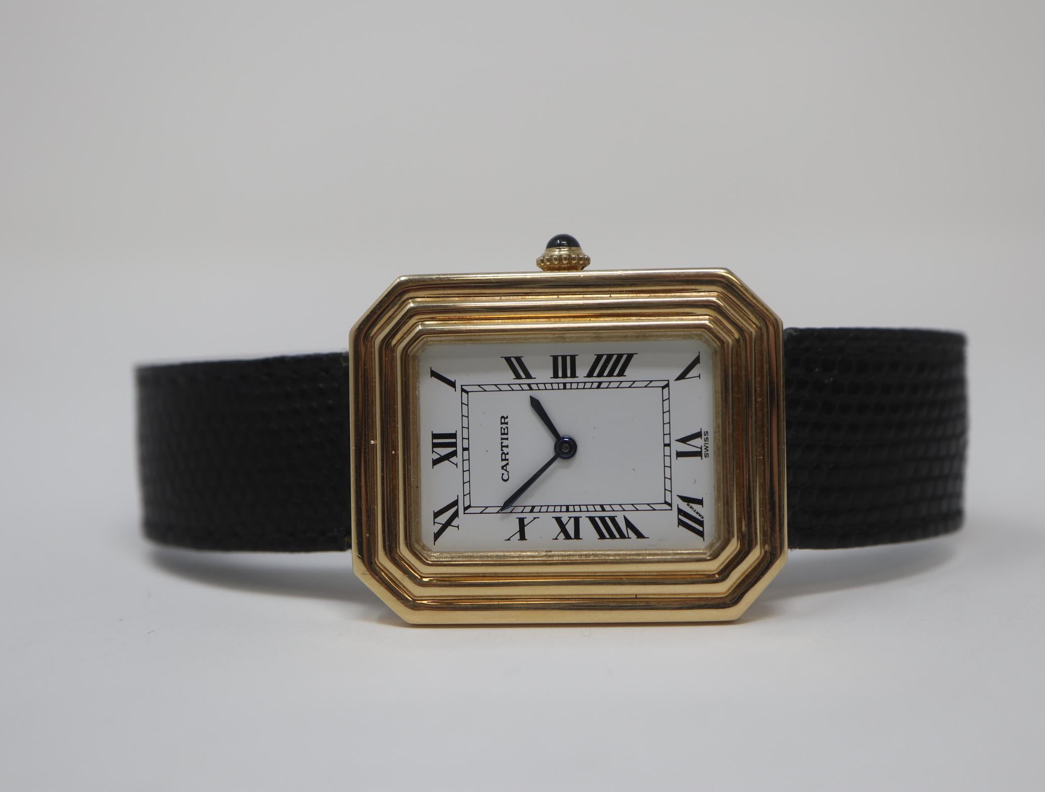 Non-Adjustable Strap Manual Wind, from 1980's, very rare and special. Comes with box.