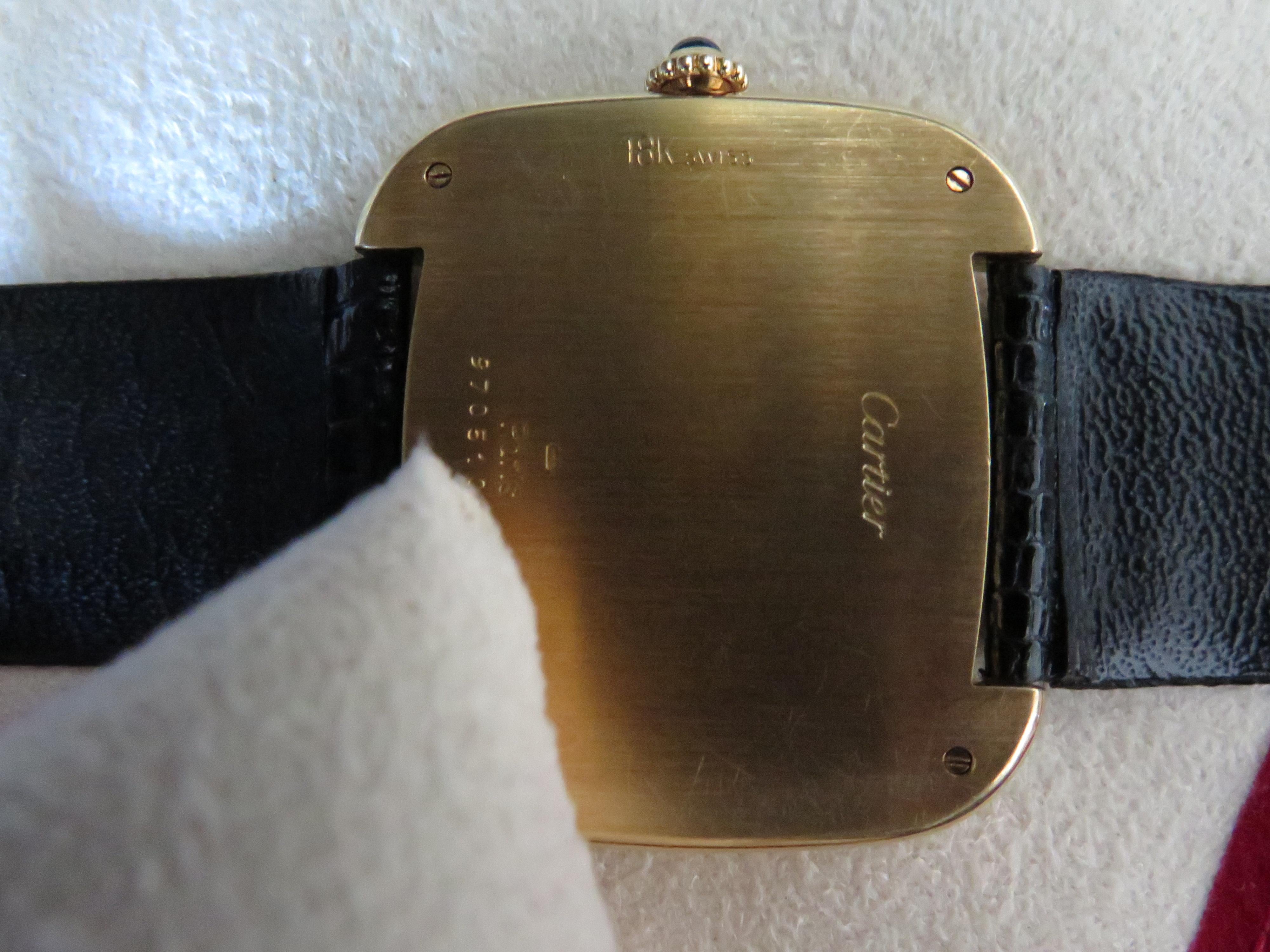 Rare Cartier Jumbo Watch 1970s For Sale 3
