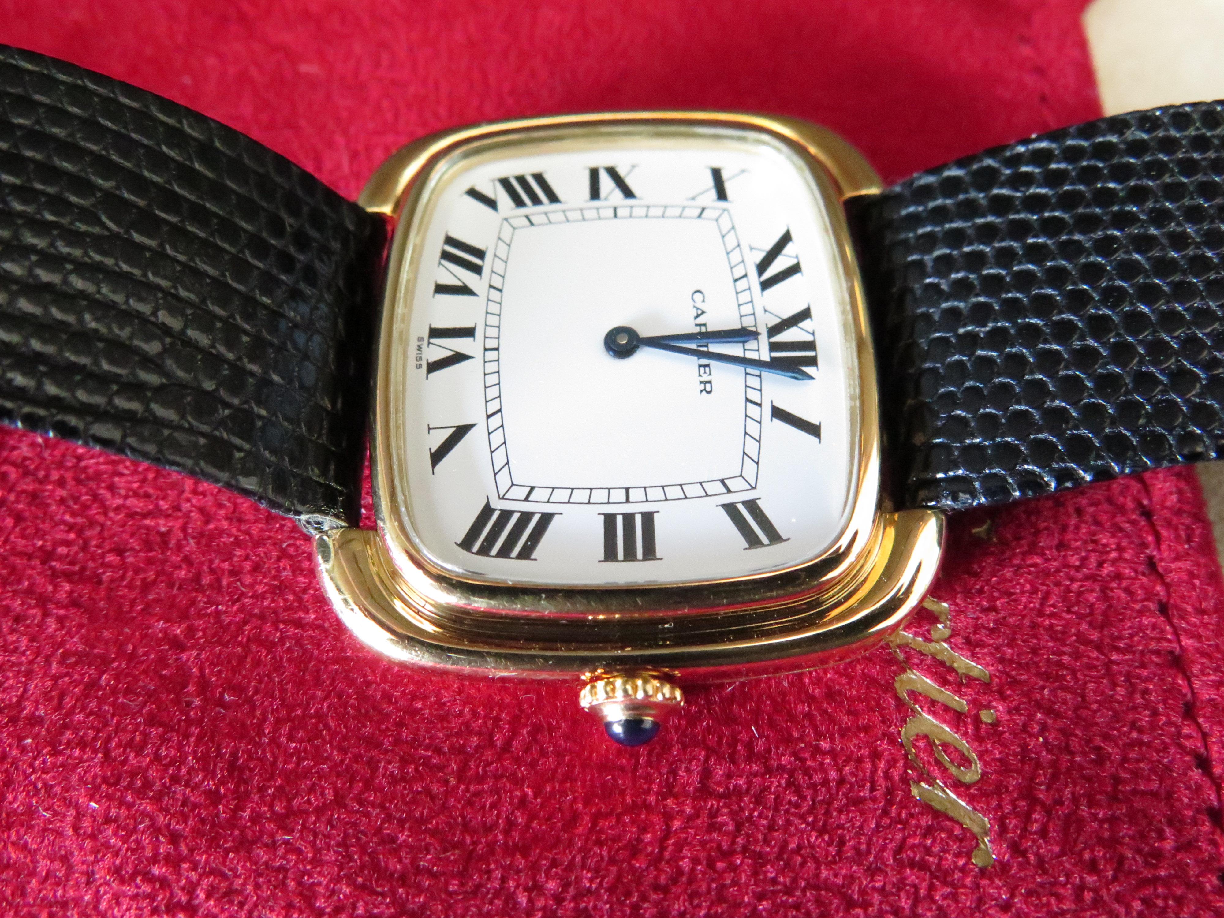 Men's Rare Cartier Jumbo Watch 1970s For Sale