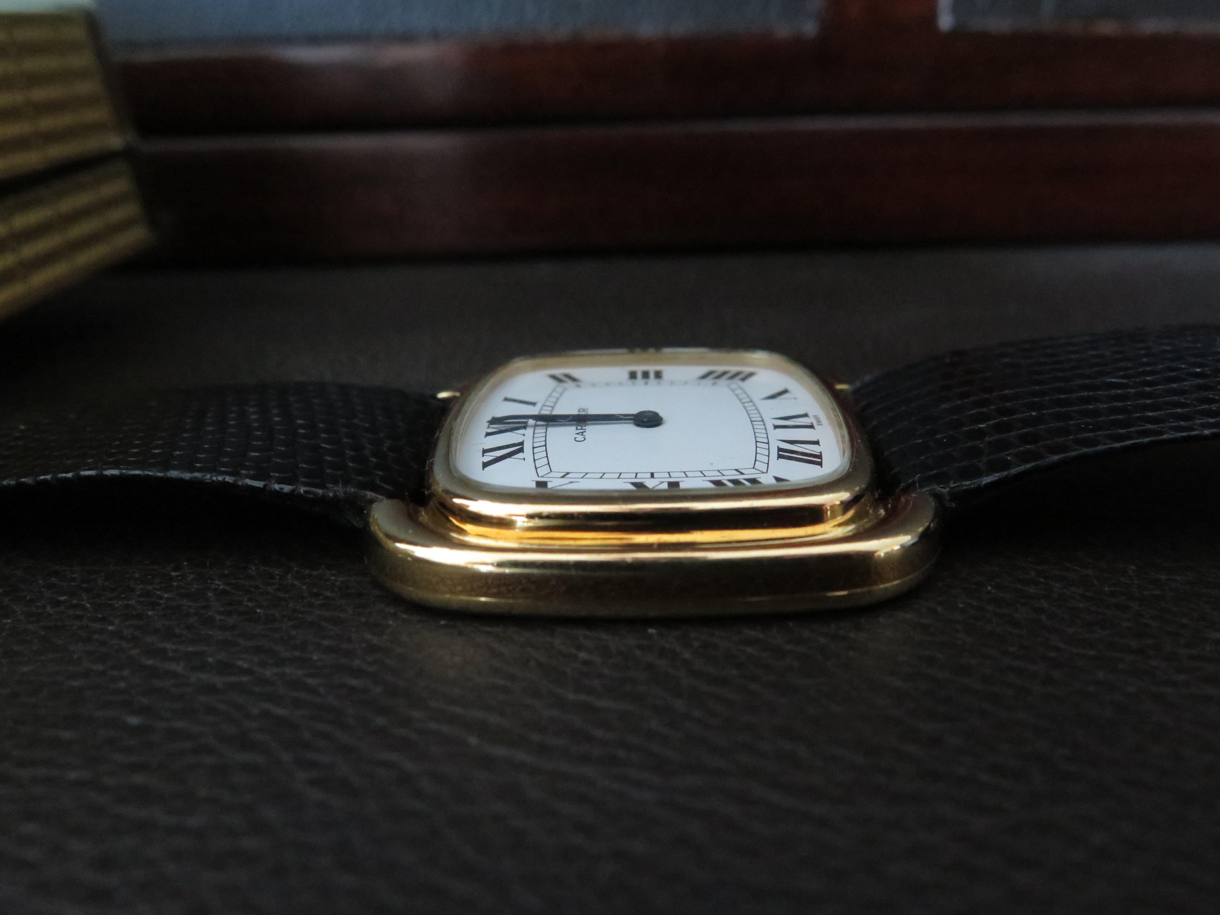 Rare Cartier Jumbo Watch 1970s For Sale 1