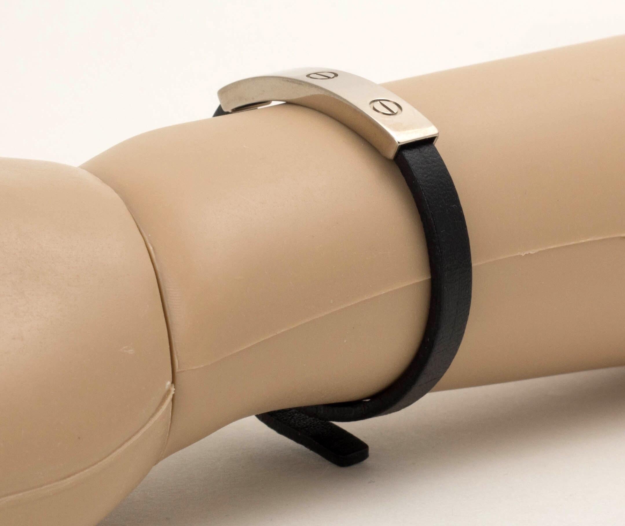 cartier love leather bracelet