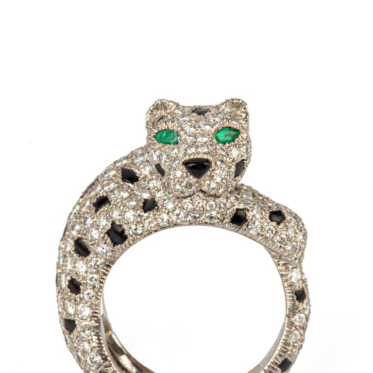 Rare Cartier Panther Ring For Sale at 1stDibs