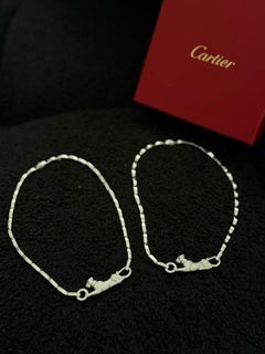 Rare Cartier Panthère de Cartier Full Body Diamond Necklace 18k White Gold