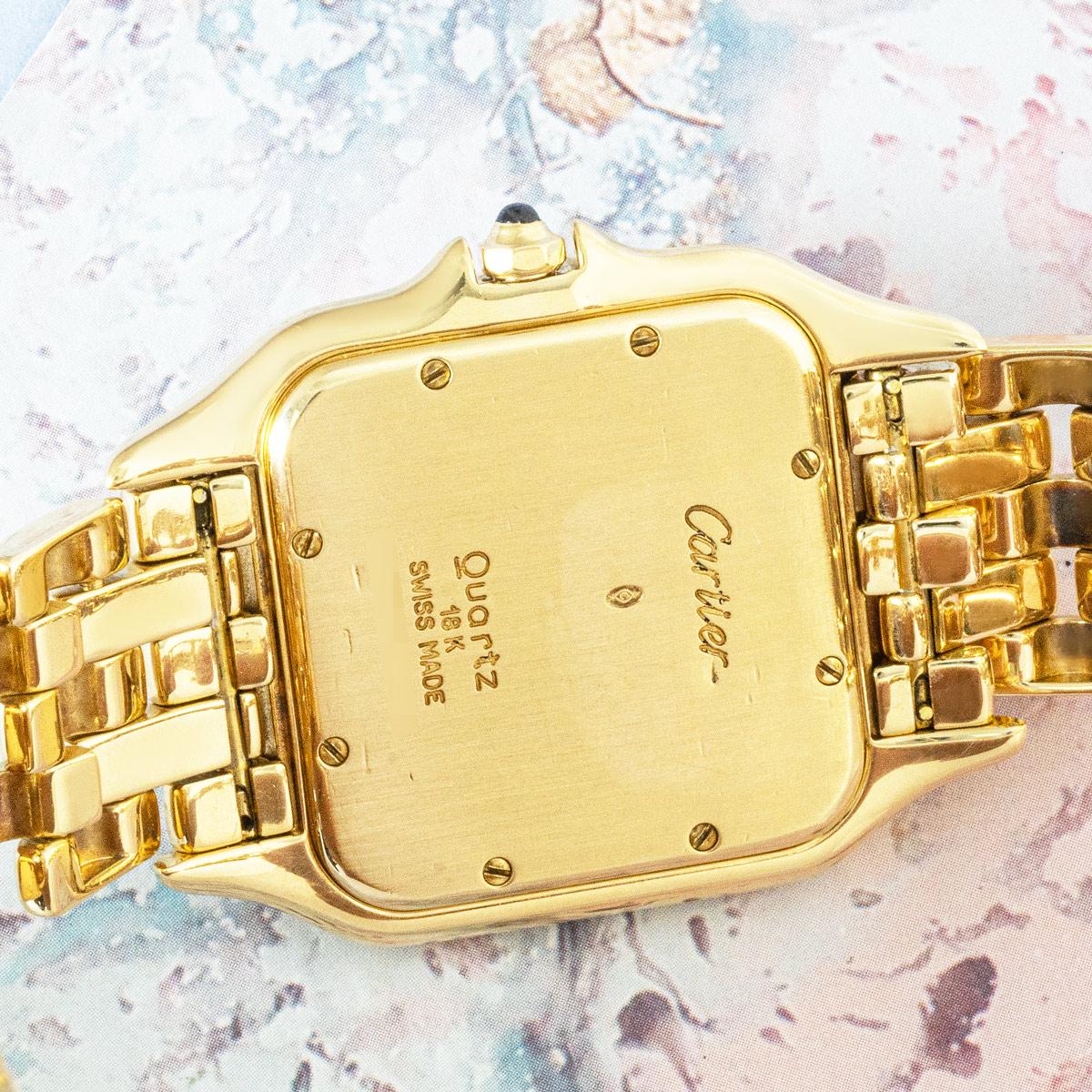 Women's or Men's Rare Cartier Panthere Jumbo Yellow Gold 8839 For Sale