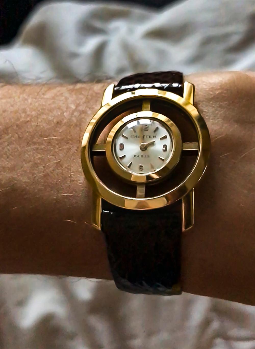 Rare Cartier Paris 1940s-1950s Helm Wristwatch, Fully Signed and Numbered 4