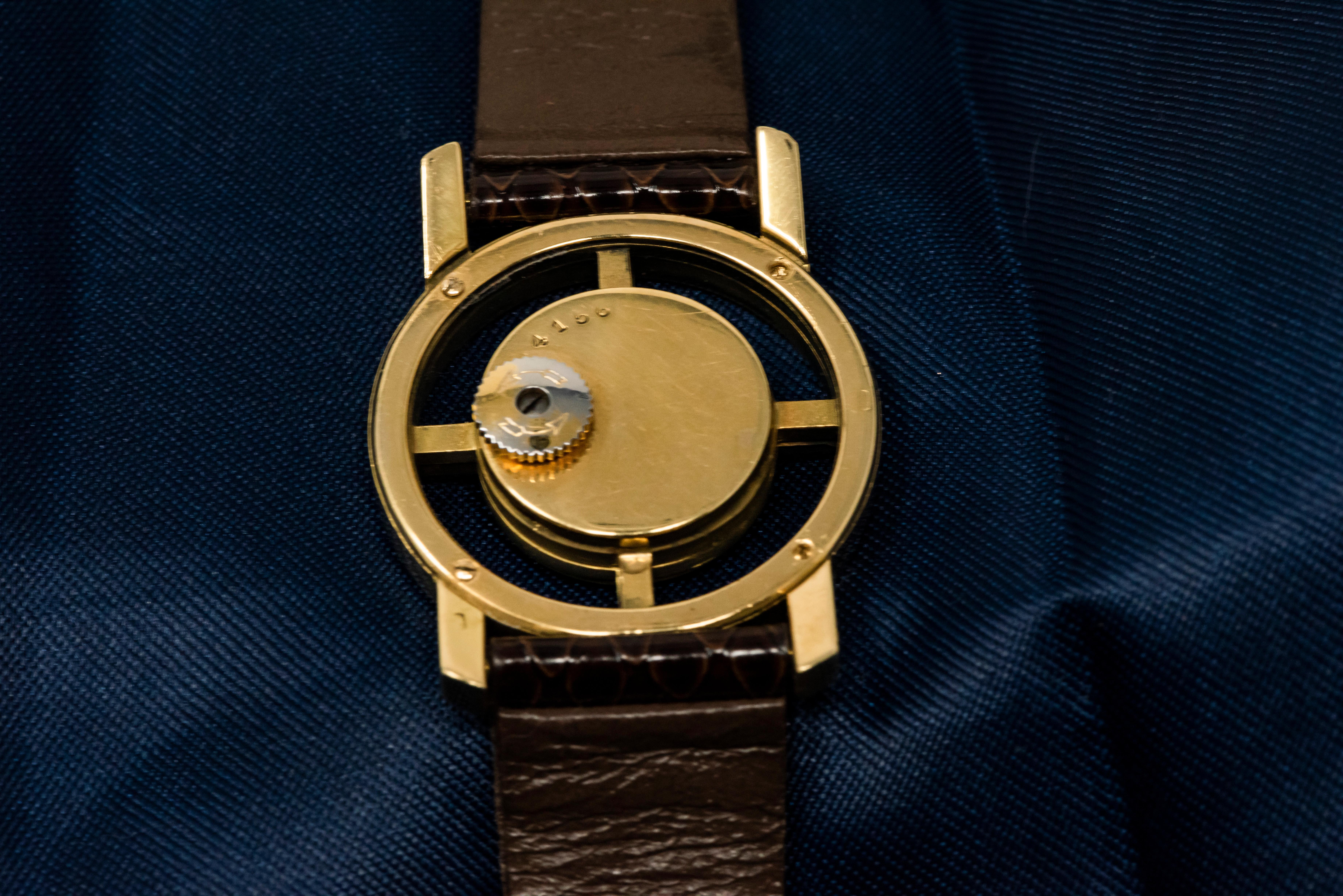 Rare Cartier Paris 1940s-1950s Helm Wristwatch, Fully Signed and Numbered 1