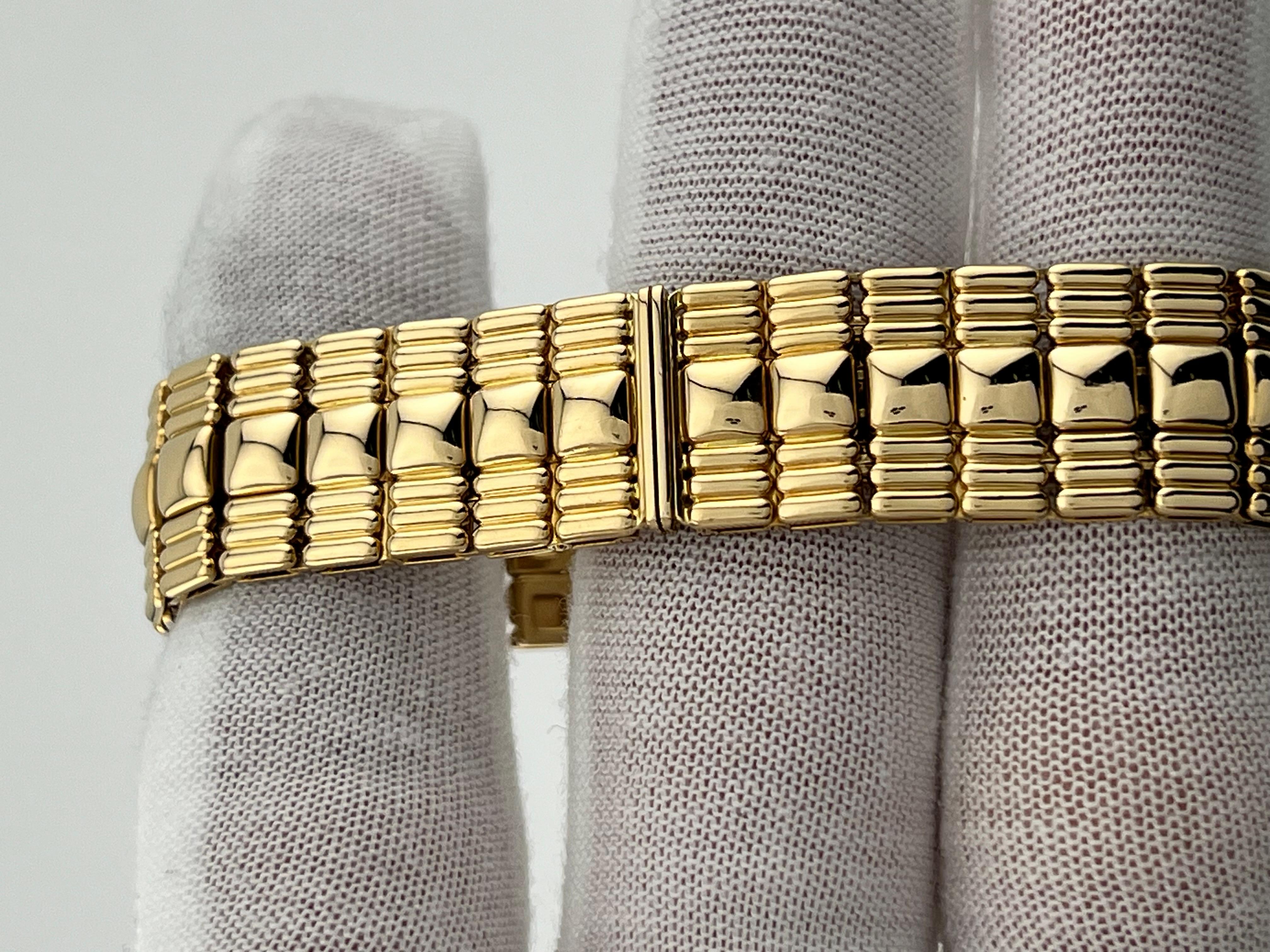 RARE Cartier Tank Louis Pave Diamond Dial & Bezel 18K Yellow Gold Box Papers 7